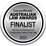 LawyersWeekly 2022 - Workplace Relations and Employment Team of the Year